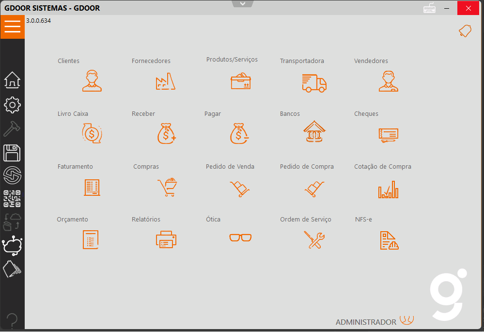 [Imagem da interface do Gdoor mostrando um dashboard]