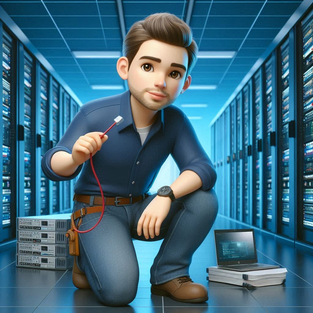 Imagem ilustrativa de infraestrutura de redes